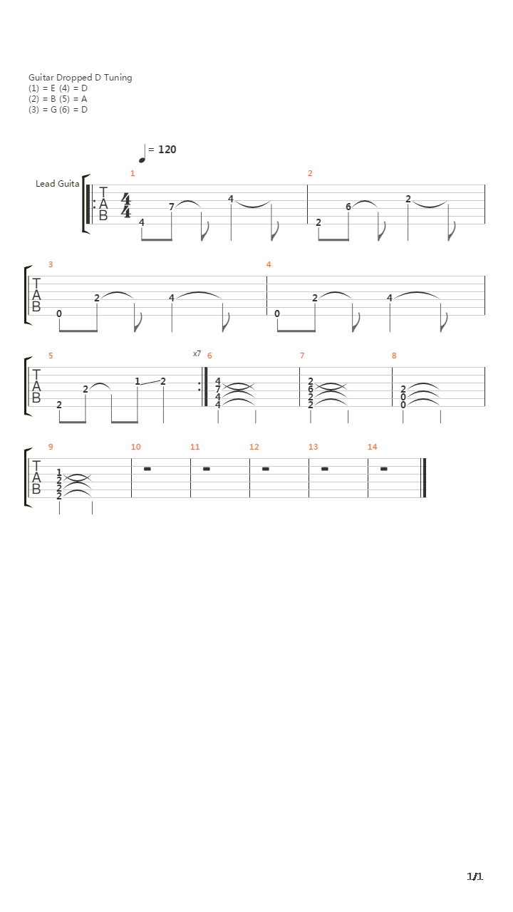 Reflection吉他谱