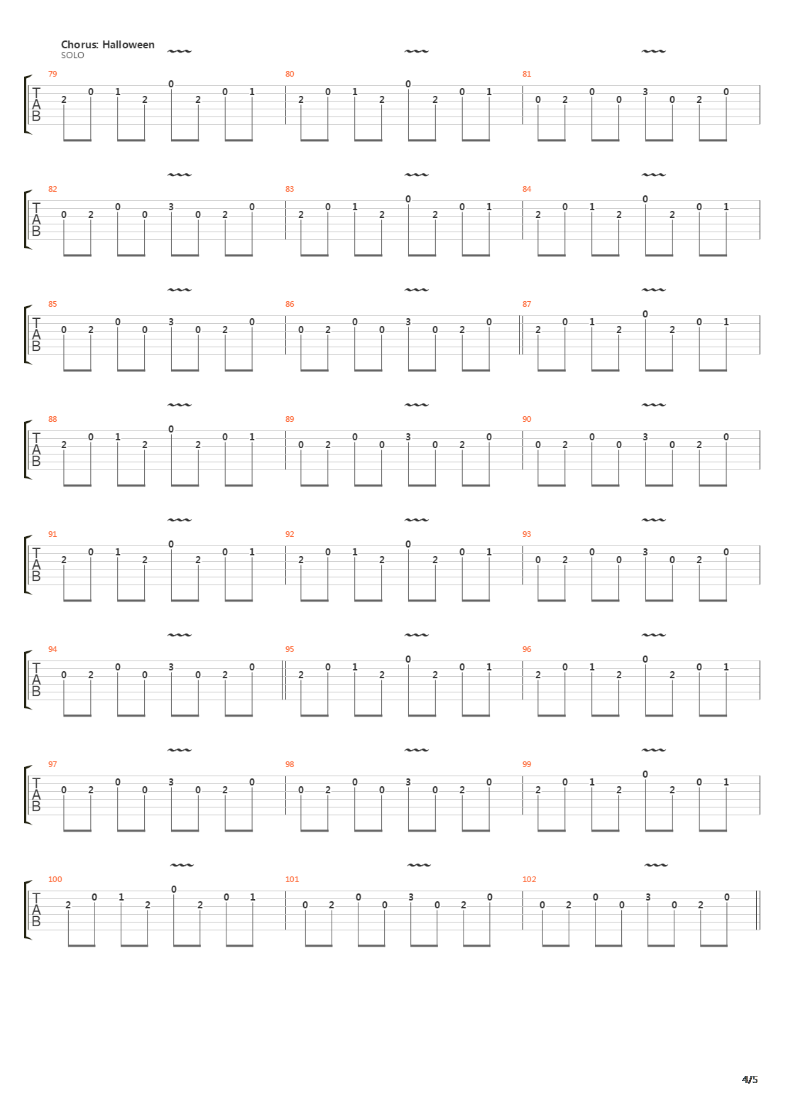 Halloween 2吉他谱
