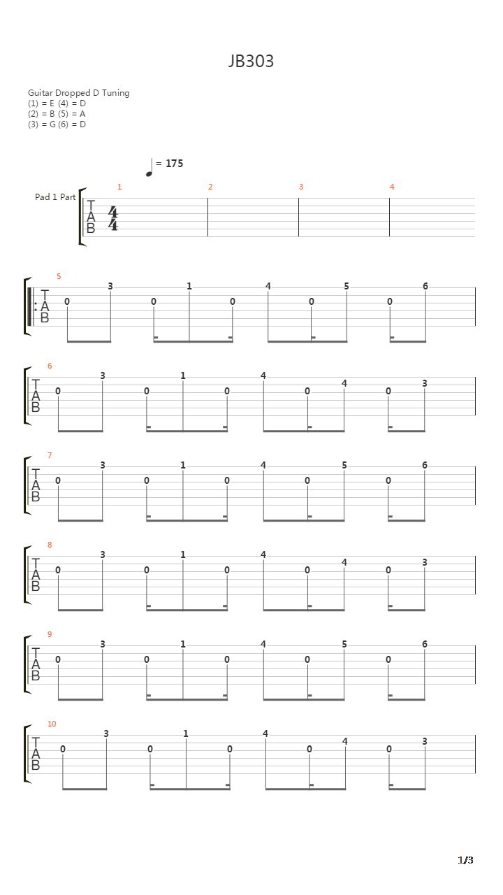 魂斗罗(Contra) - JB303吉他谱
