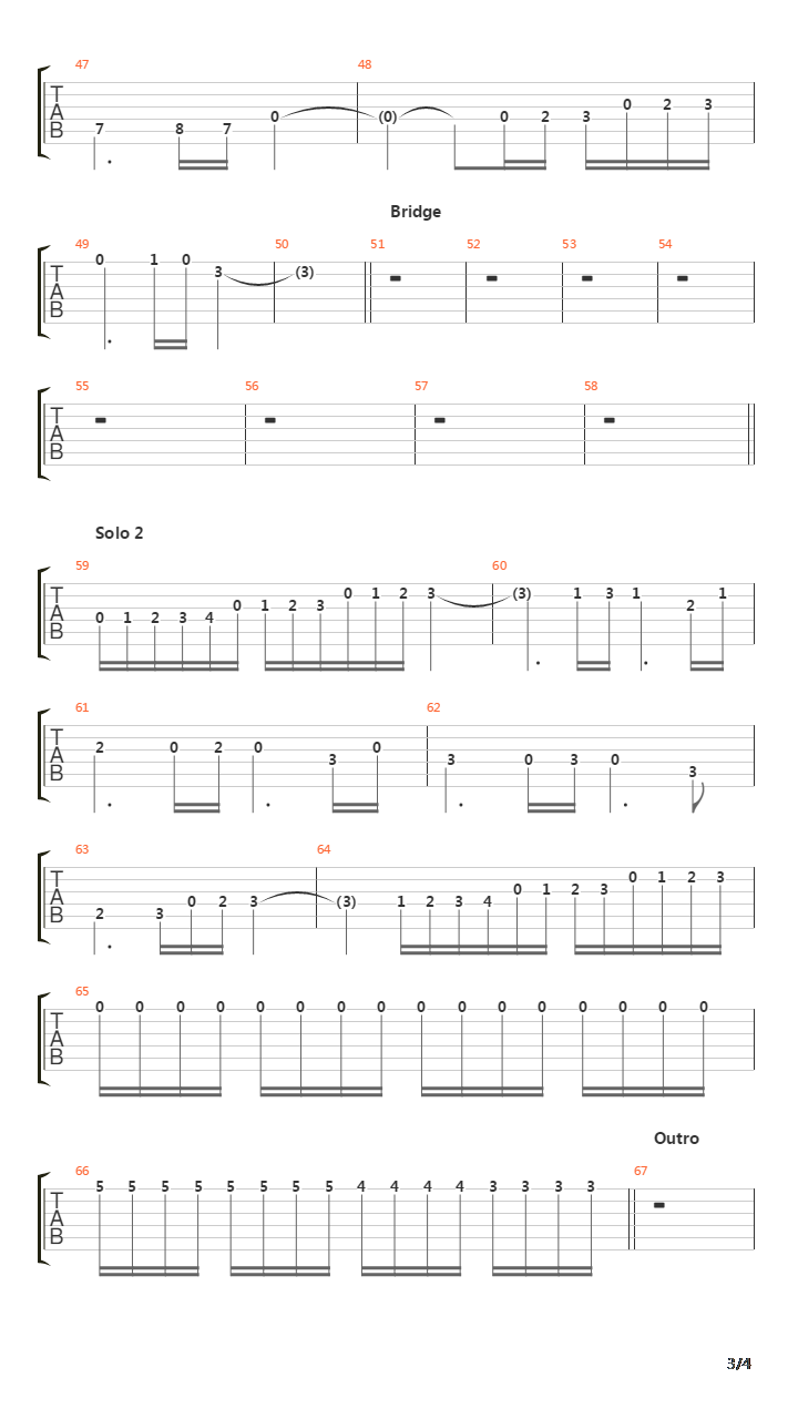 魂斗罗(Contra) - GTR Attack!吉他谱