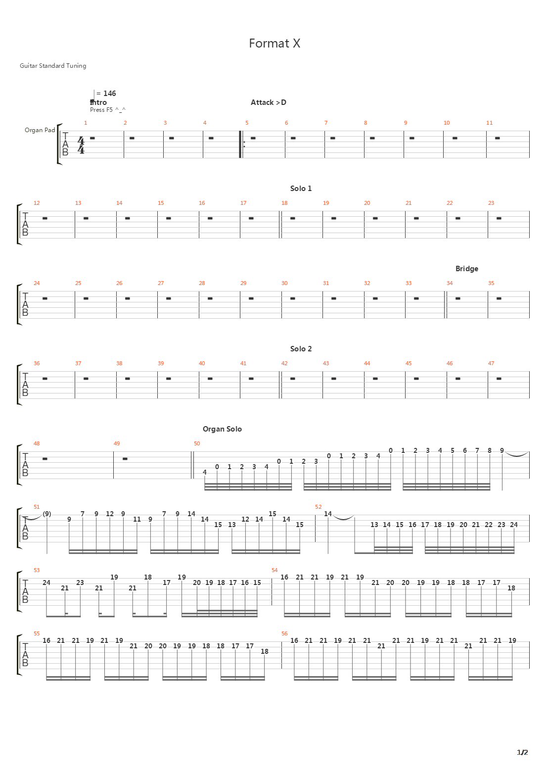 魂斗罗(Contra) - Format_X吉他谱