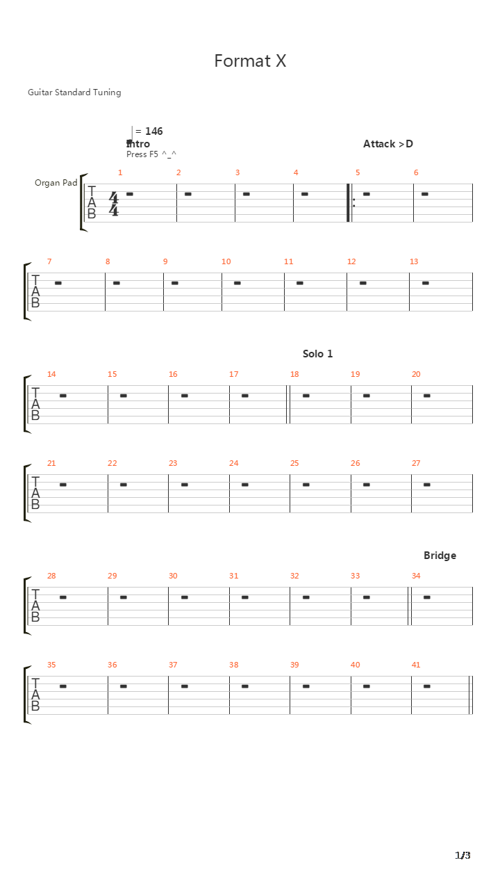 魂斗罗(Contra) - Format_X吉他谱