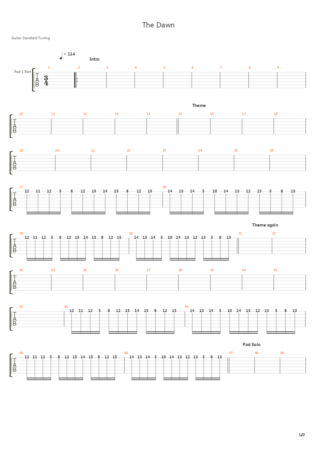 魂斗罗(Contra) - The Dawn吉他谱