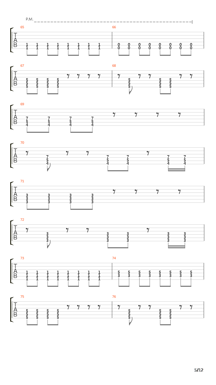 Menace吉他谱