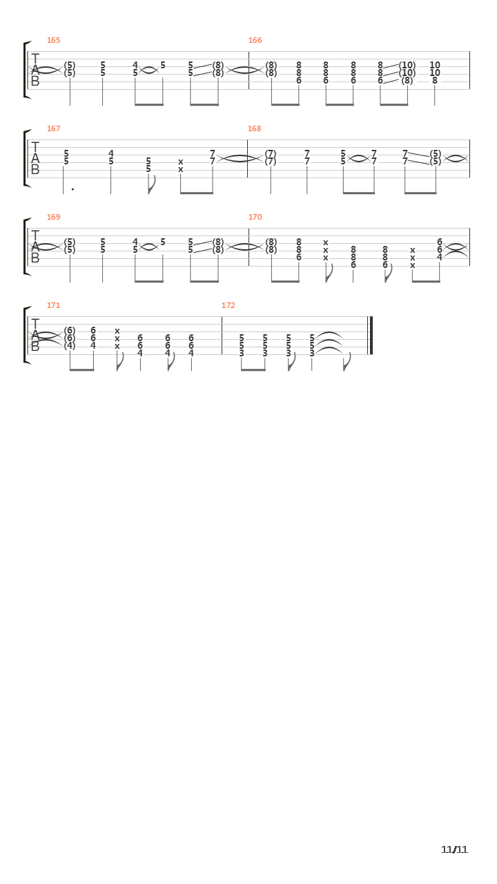 In The Lead吉他谱