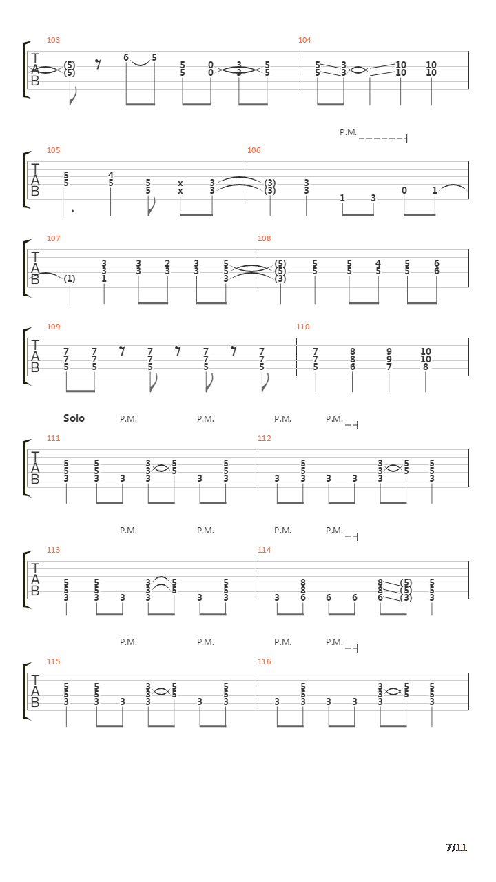 In The Lead吉他谱
