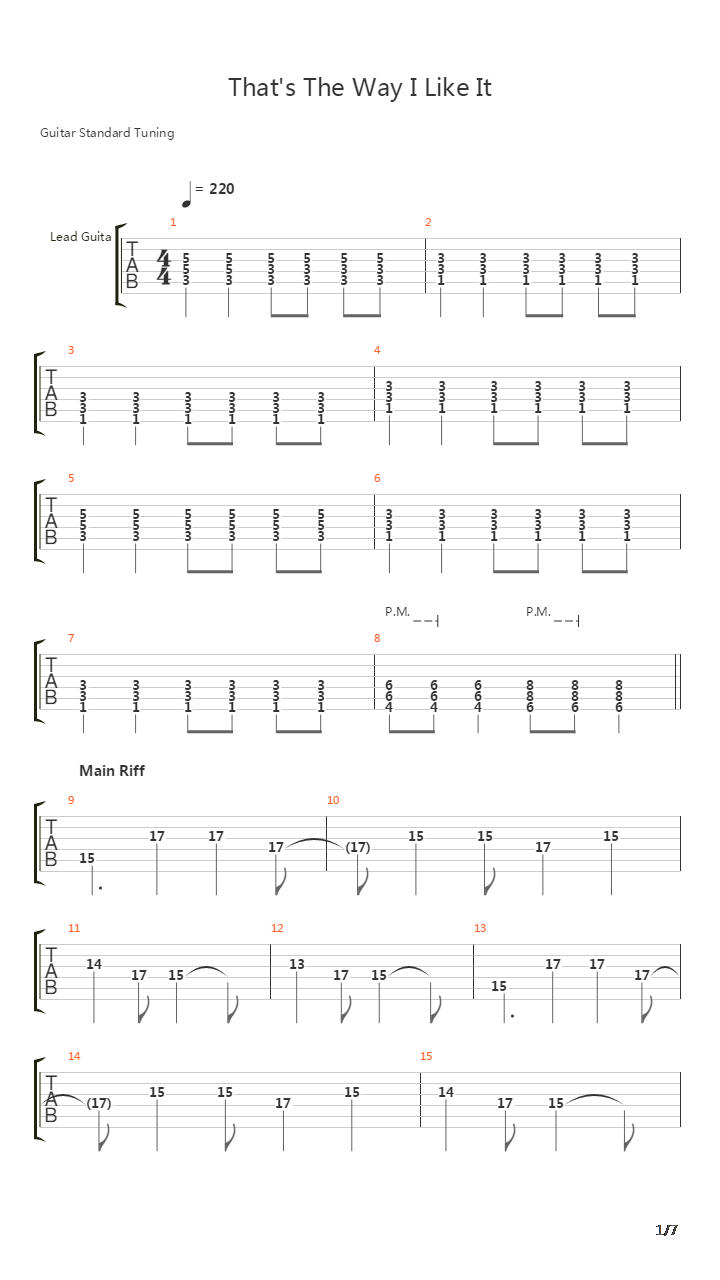 Metal Harbour - One Guitar吉他谱