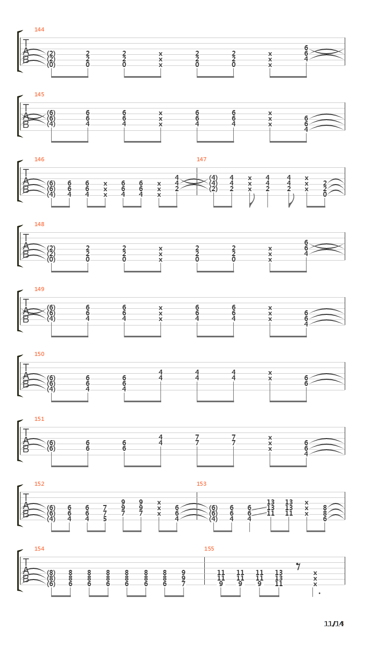 Seven Rings In Hand吉他谱