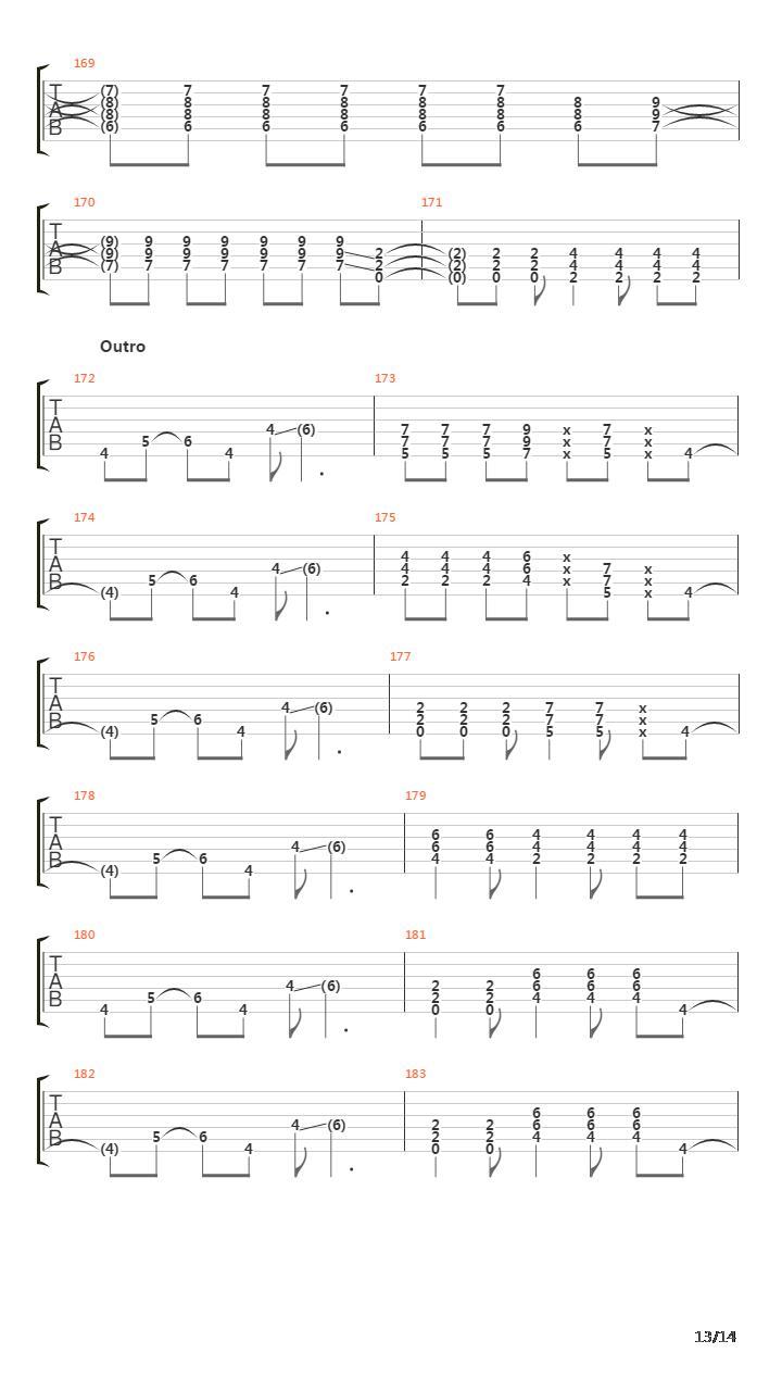 Seven Rings In Hand吉他谱