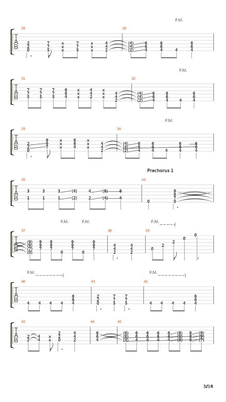 Seven Rings In Hand吉他谱