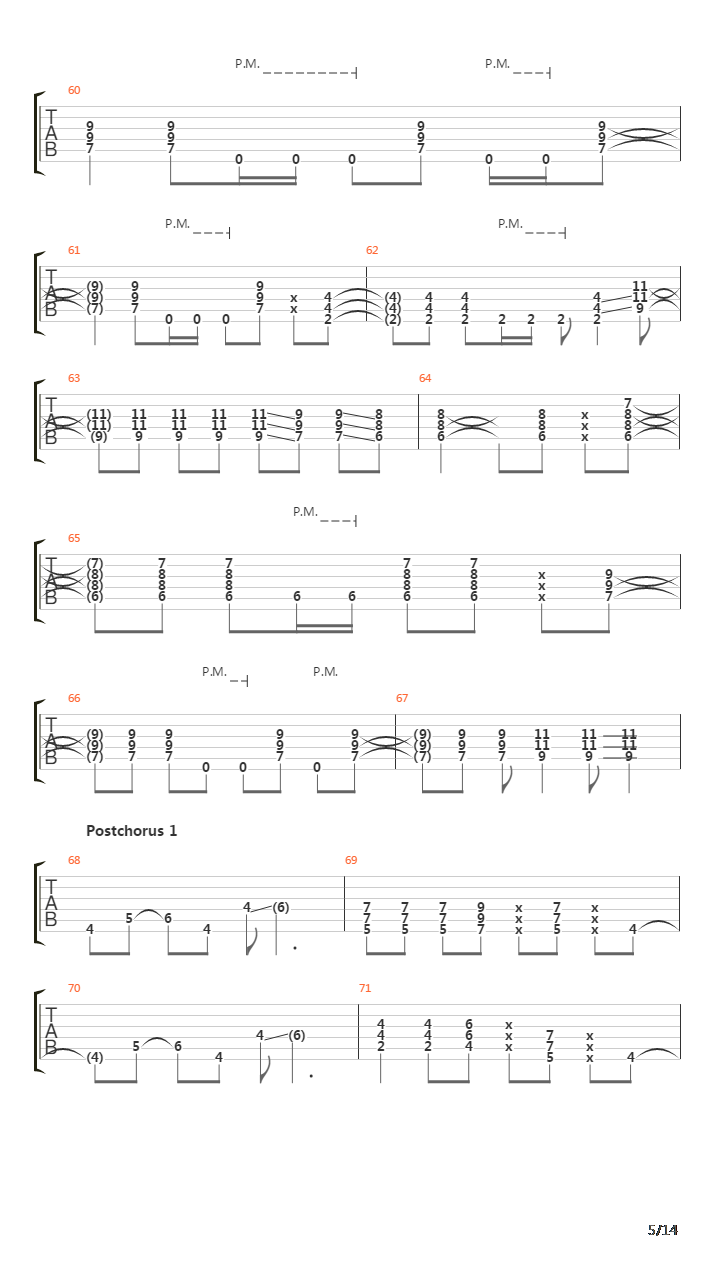 Seven Rings In Hand吉他谱