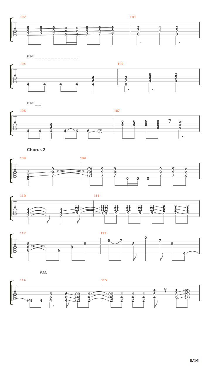 Seven Rings In Hand吉他谱