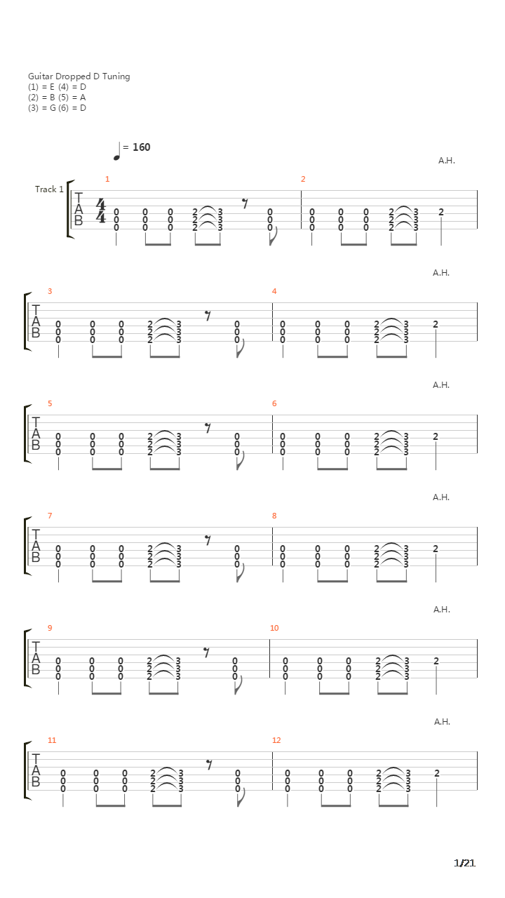 Slit吉他谱