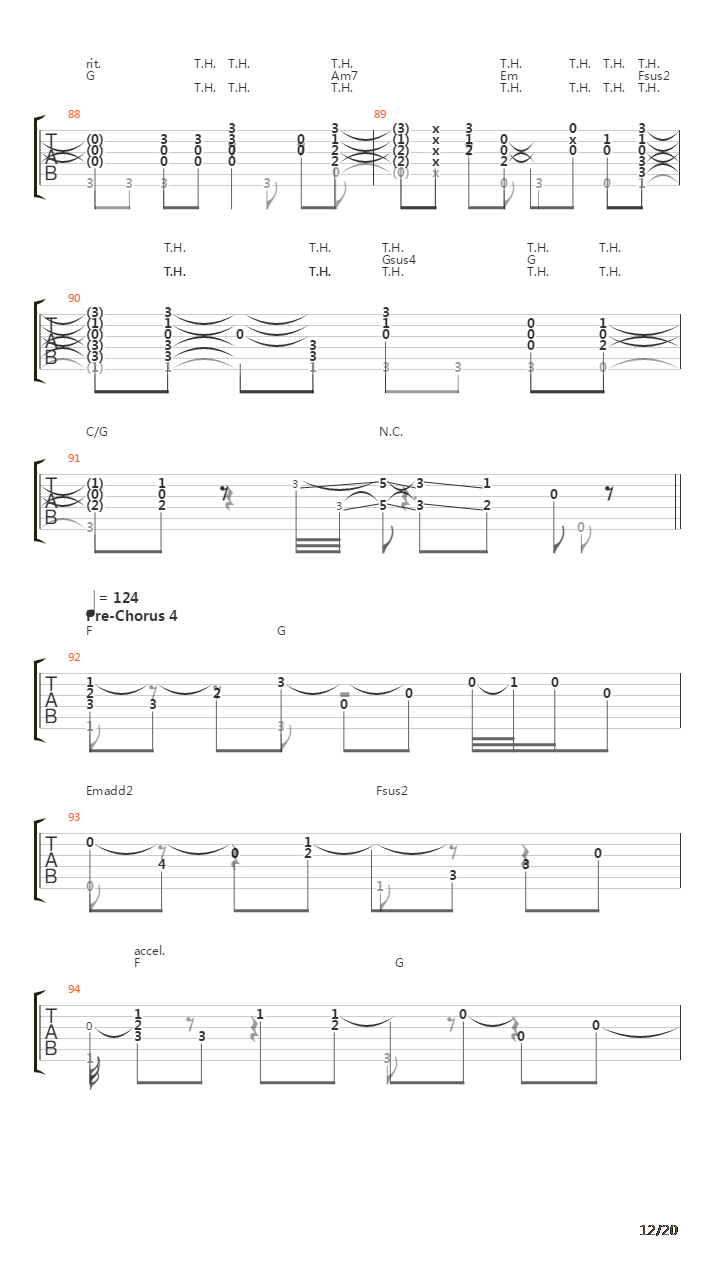 Time After Time (Fingerstyle)吉他谱