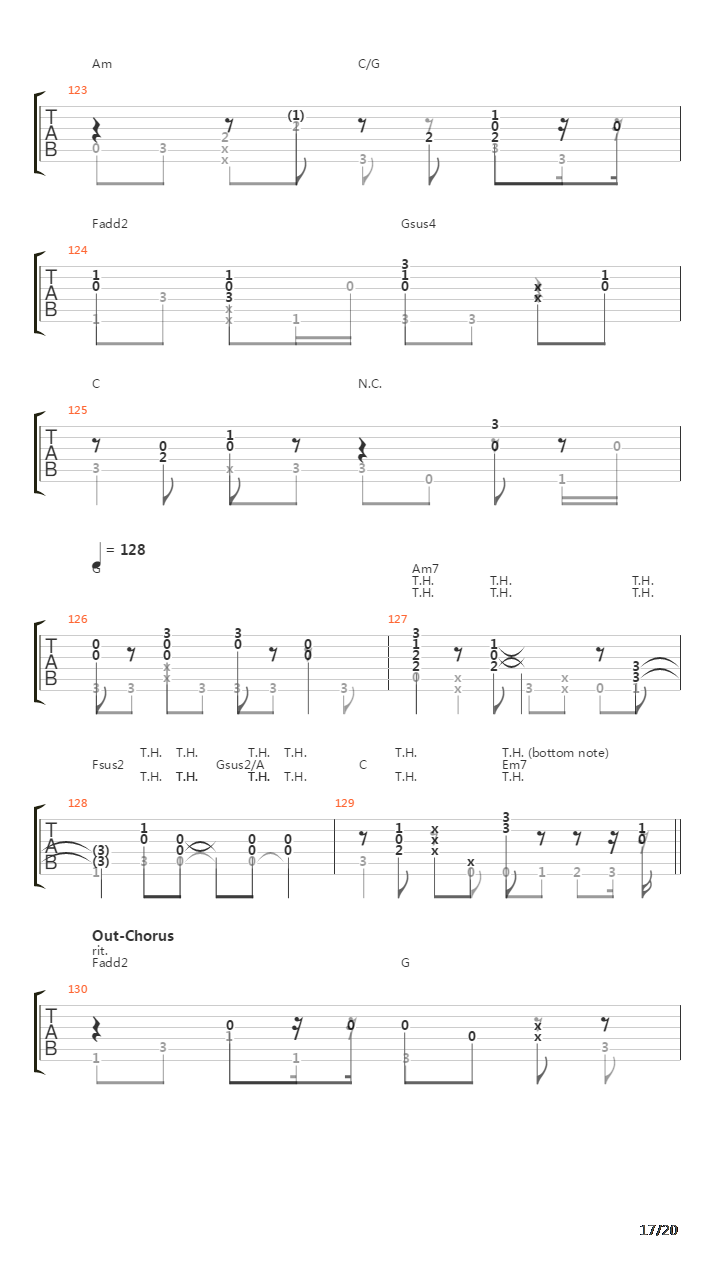 Time After Time (Fingerstyle)吉他谱