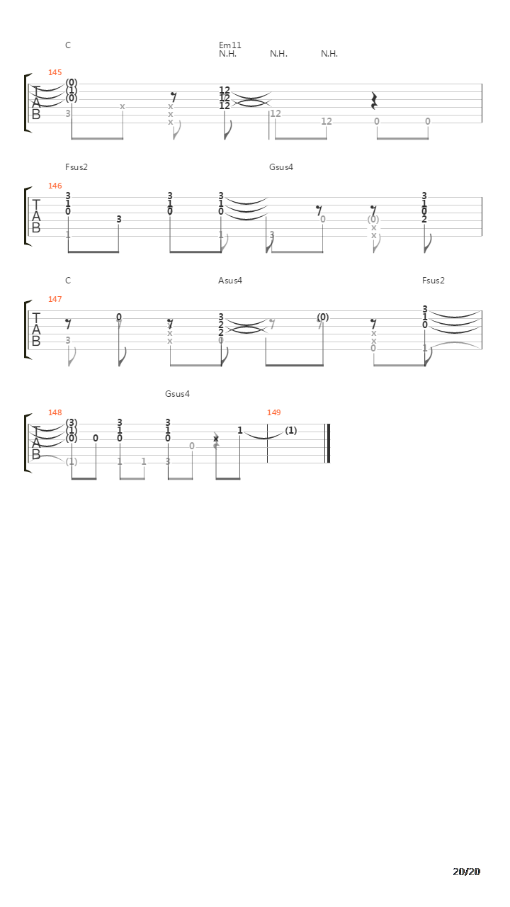 Time After Time (Fingerstyle)吉他谱