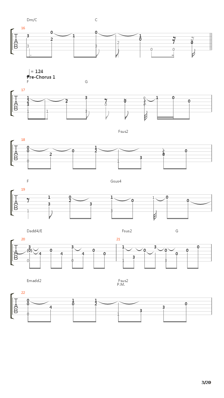 Time After Time (Fingerstyle)吉他谱