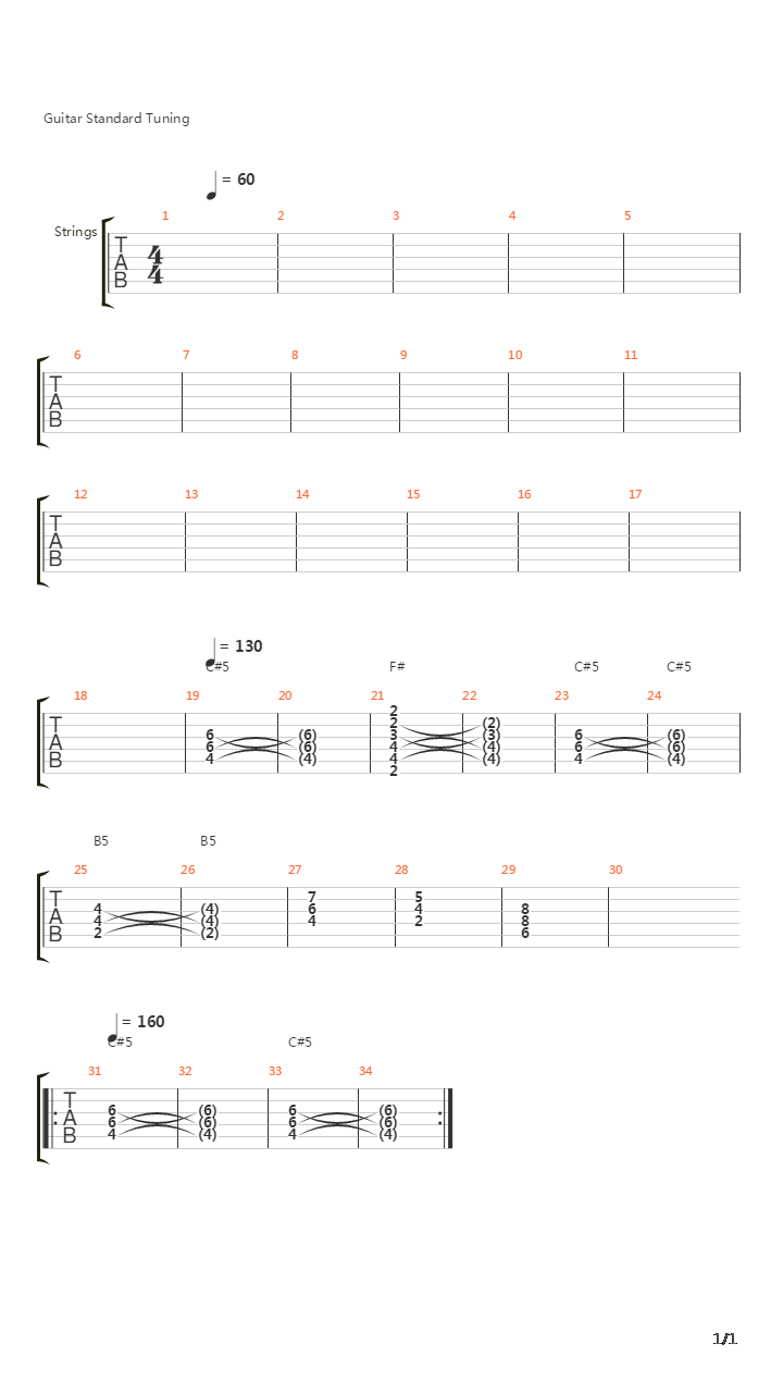 Adagio For Tron吉他谱