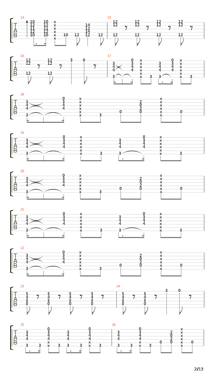 One More Times吉他谱