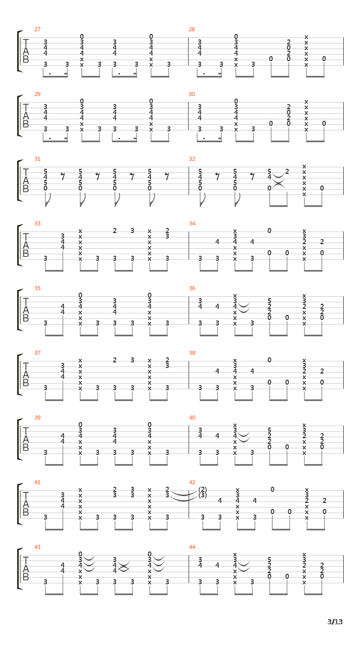 One More Times吉他谱