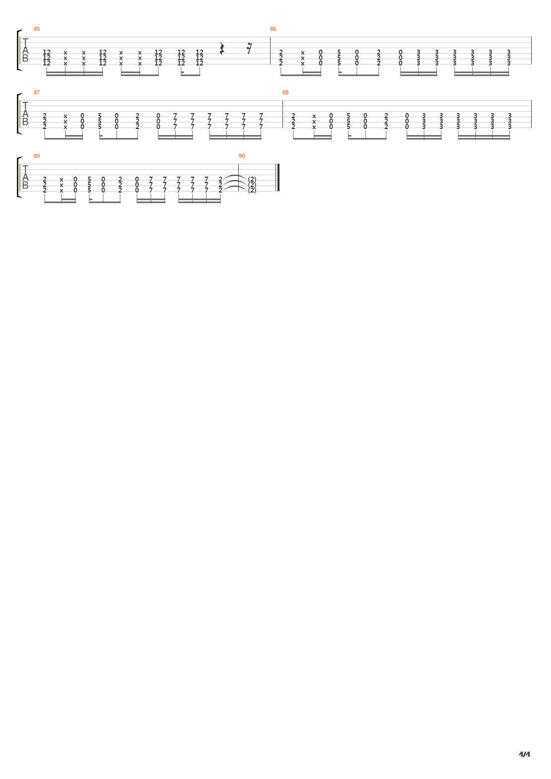 Truth吉他谱