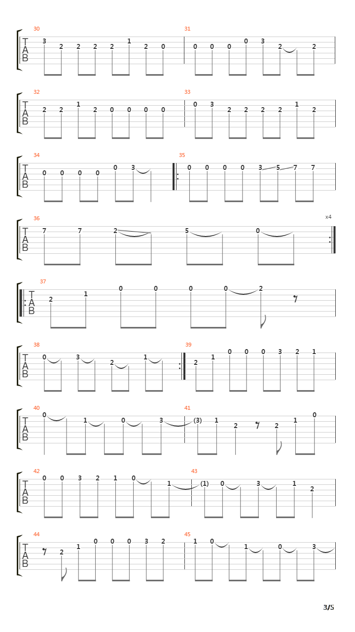 La Danza De Los Mirlos吉他谱