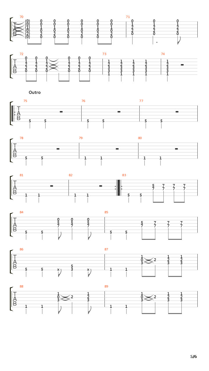 Volcano吉他谱