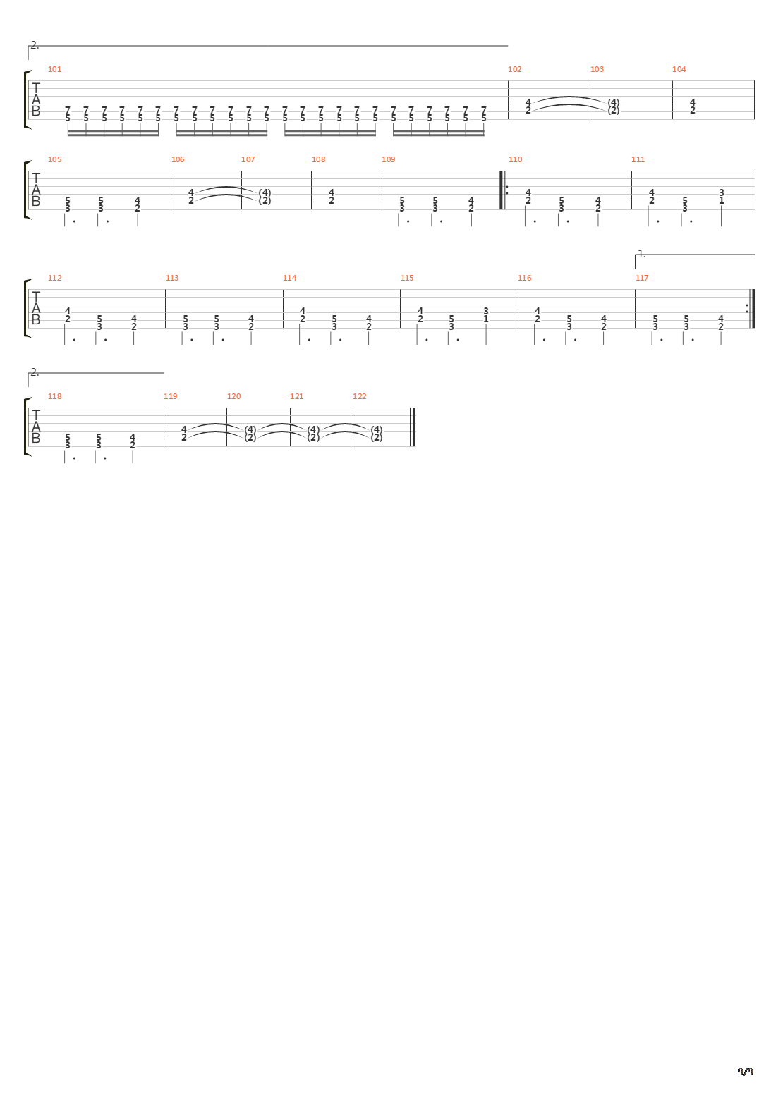 Attera Totus Sanctus吉他谱