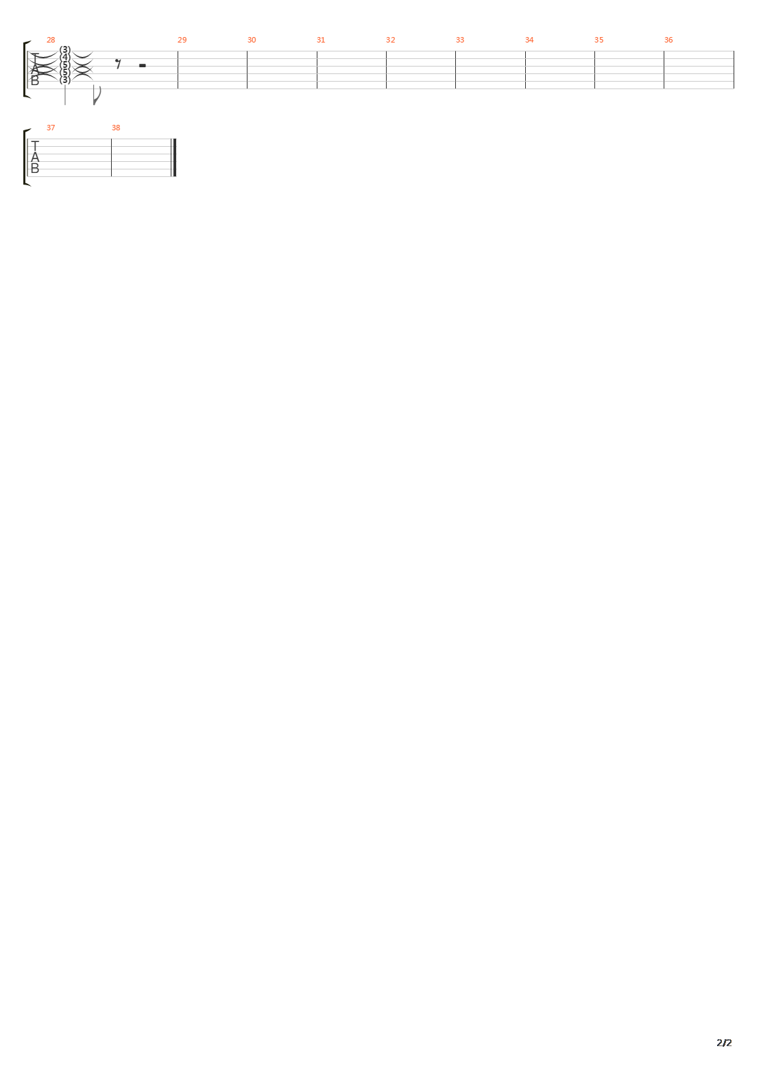 End Of Time吉他谱