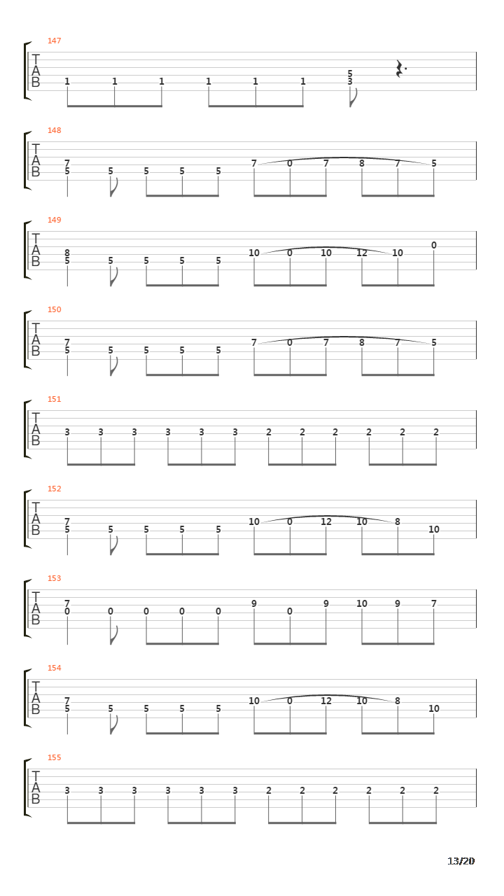 The Emptiness From Which I Fed吉他谱