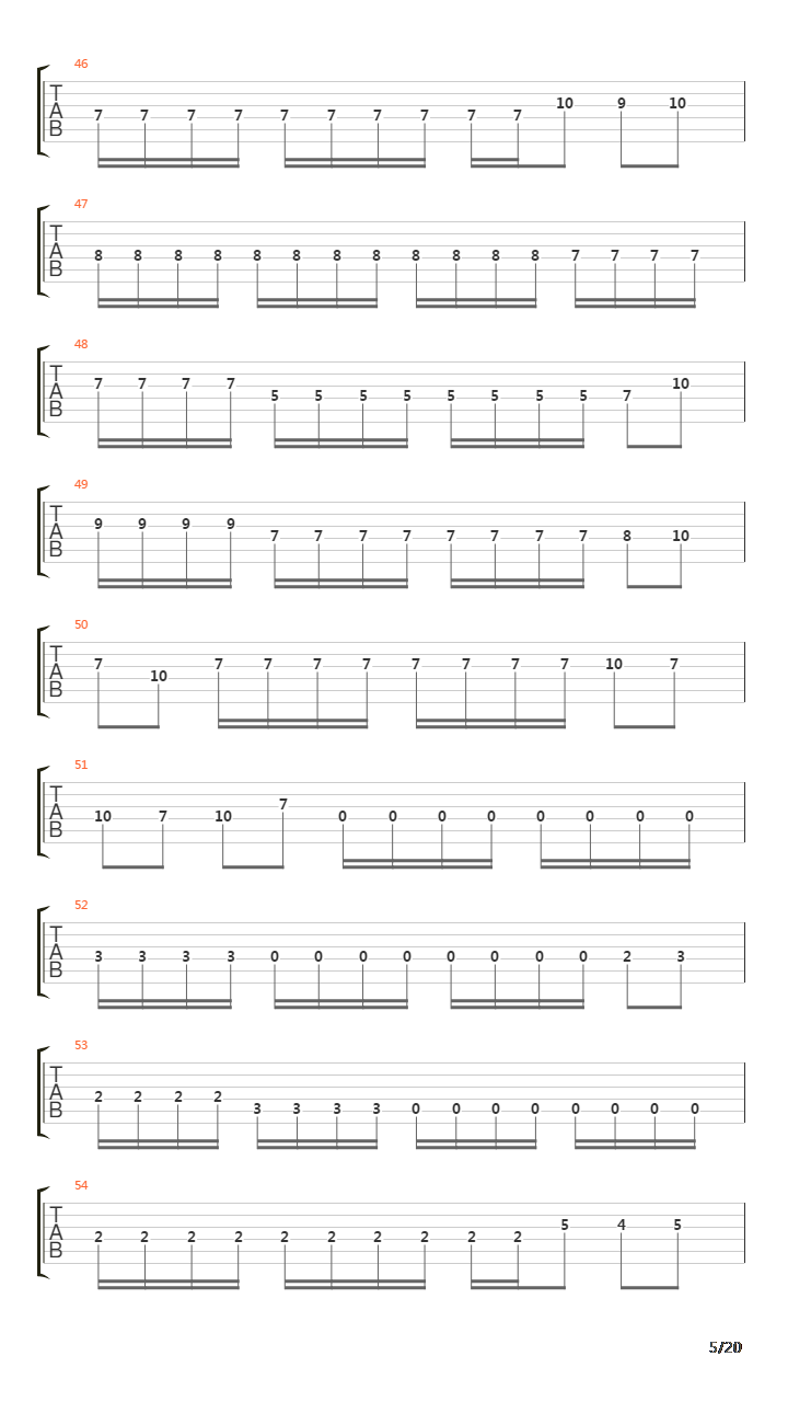 The Emptiness From Which I Fed吉他谱