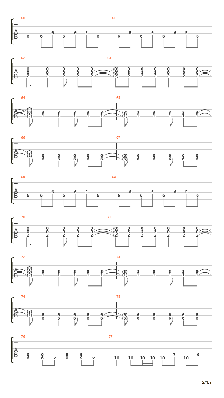 Marching To The Killing Rhythm吉他谱