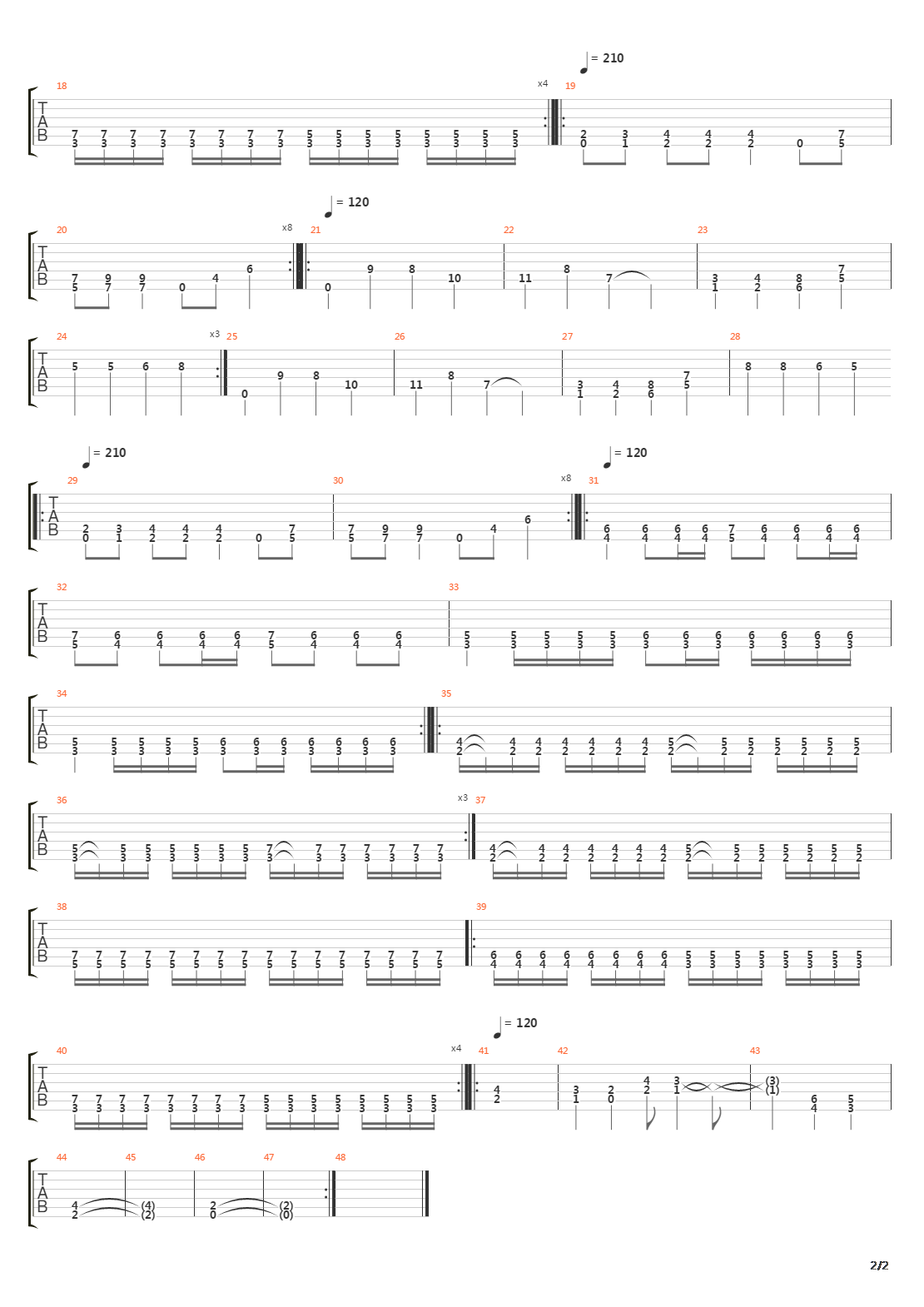 A Blaze In The Northern Sky吉他谱