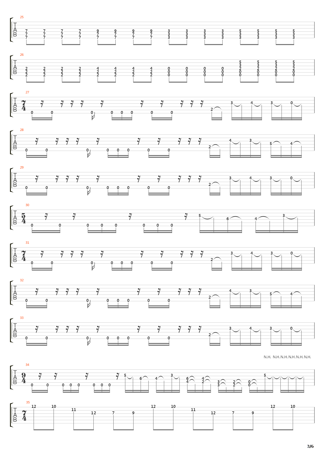 Part 1吉他谱