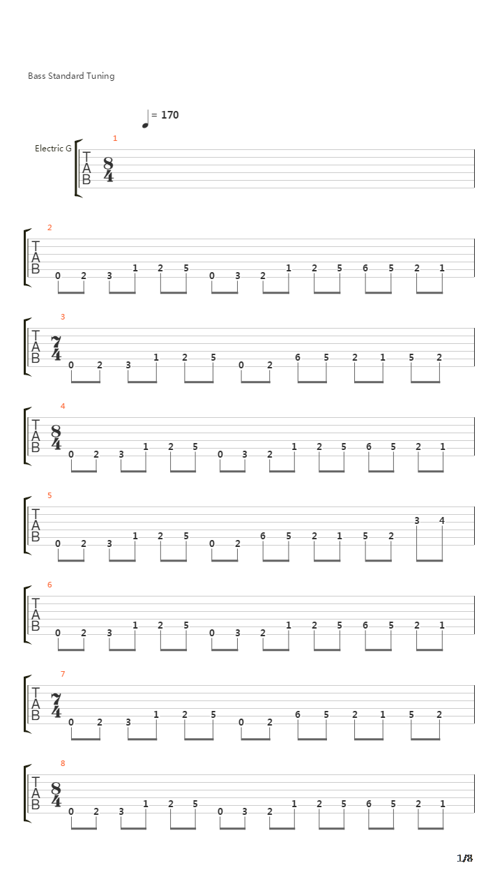 Part 1吉他谱