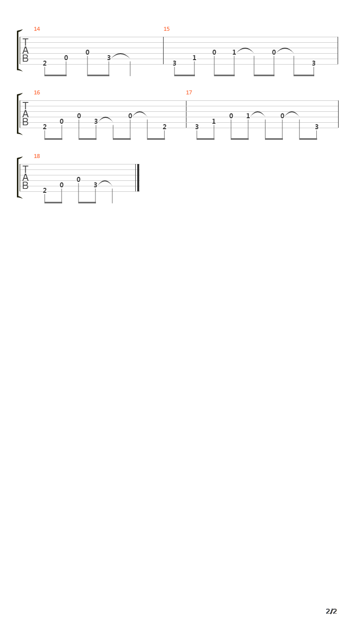 Song Of Dispossessed吉他谱