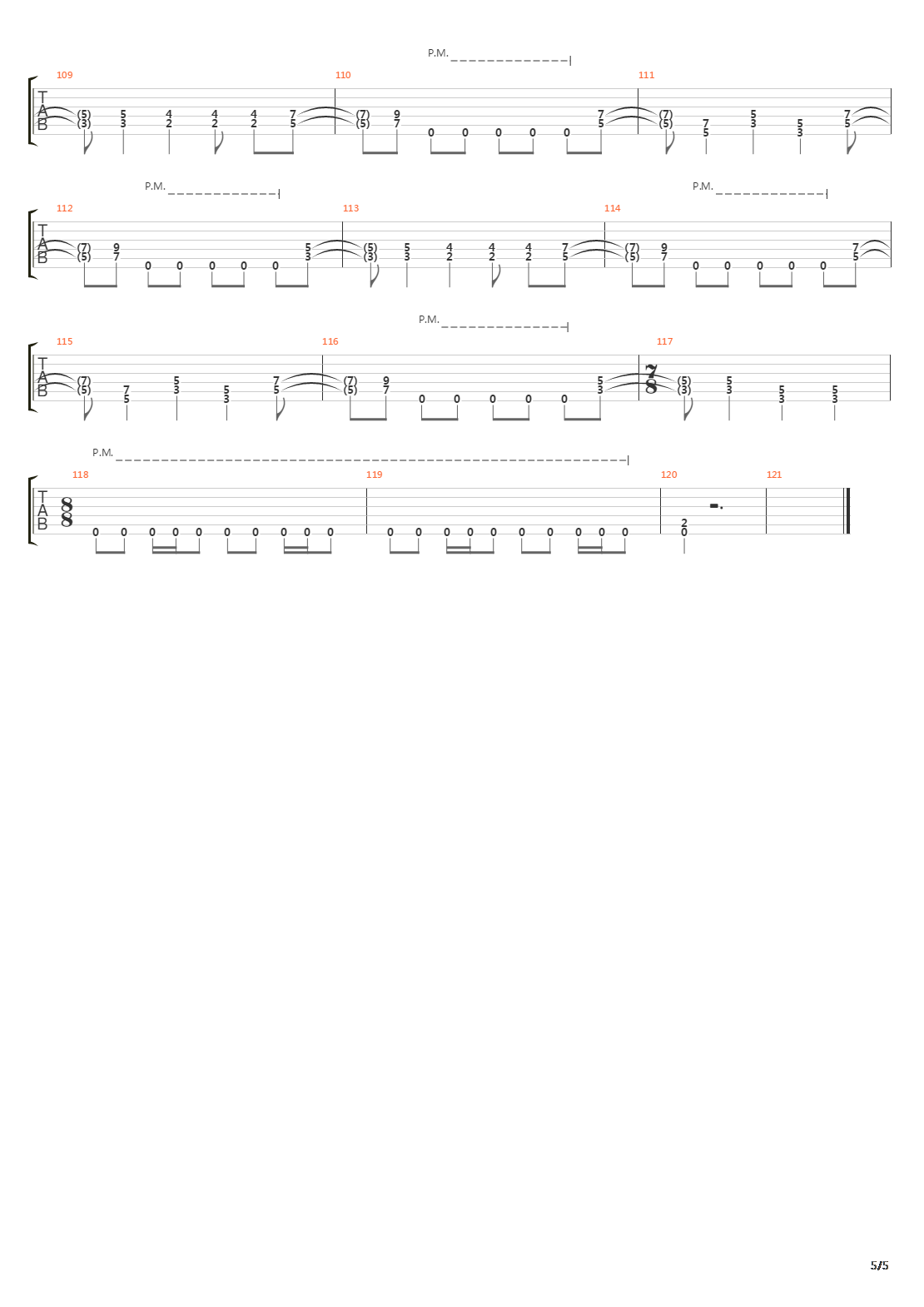 Binge Purge吉他谱