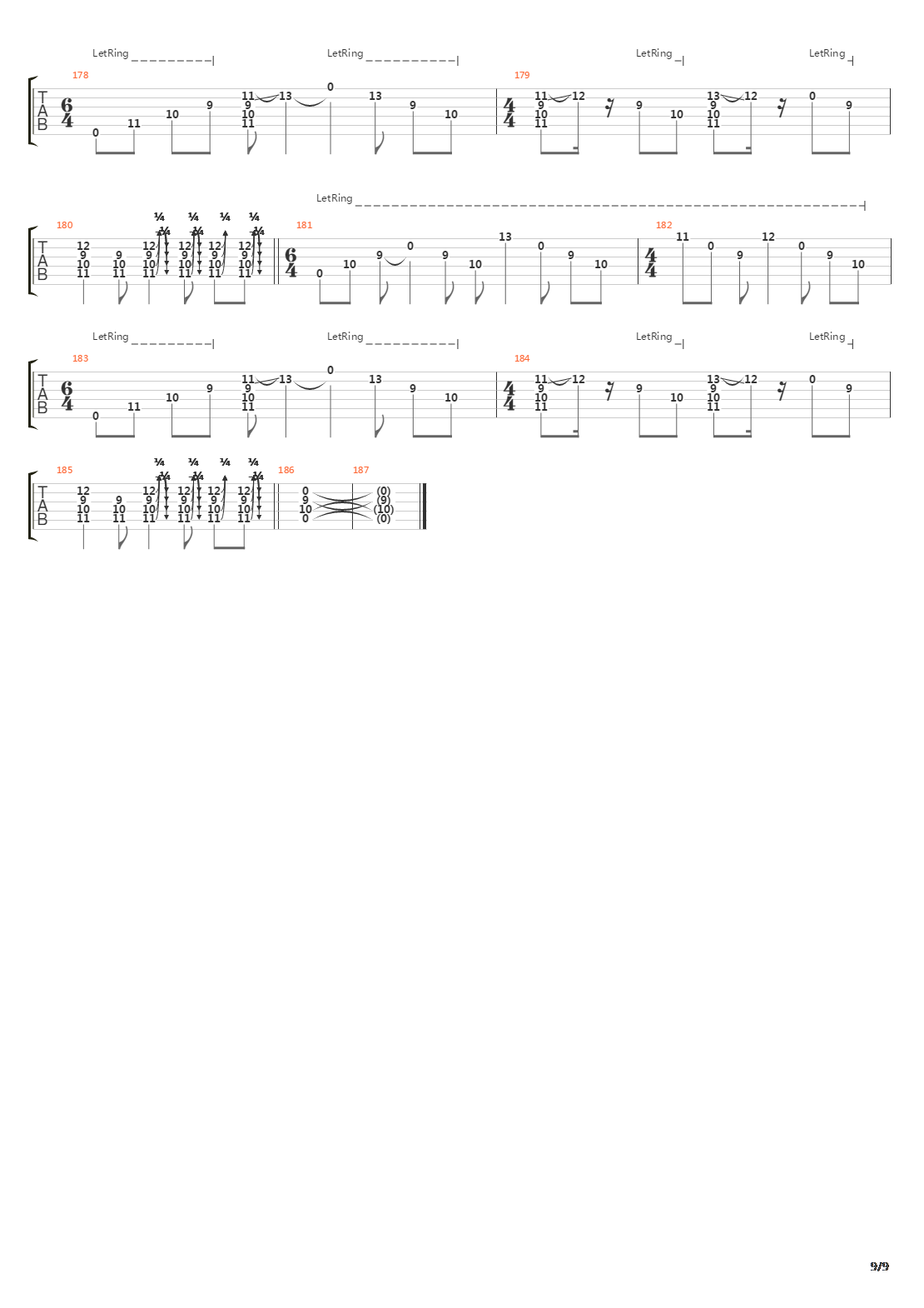 Abscission吉他谱