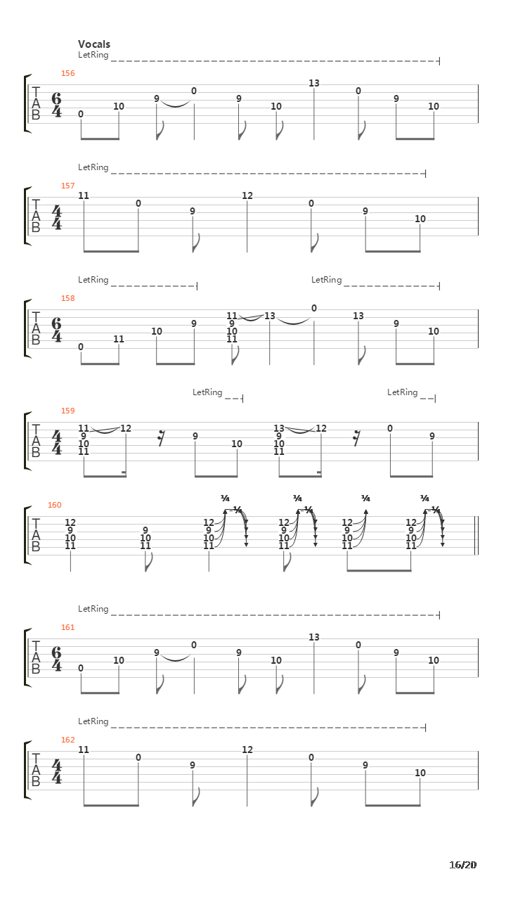 Abscission吉他谱