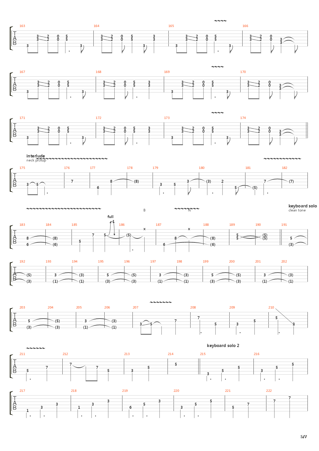 Burn吉他谱