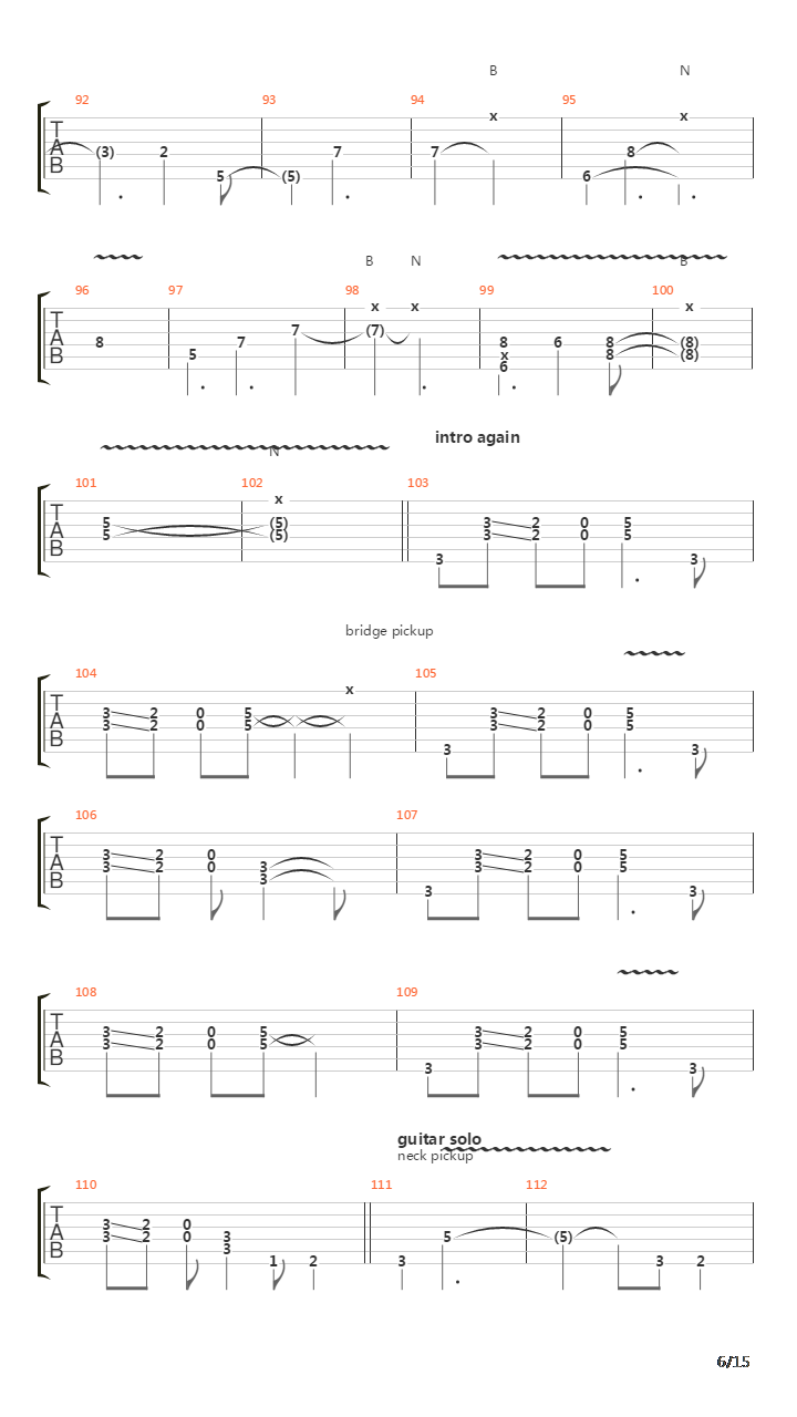 Burn吉他谱