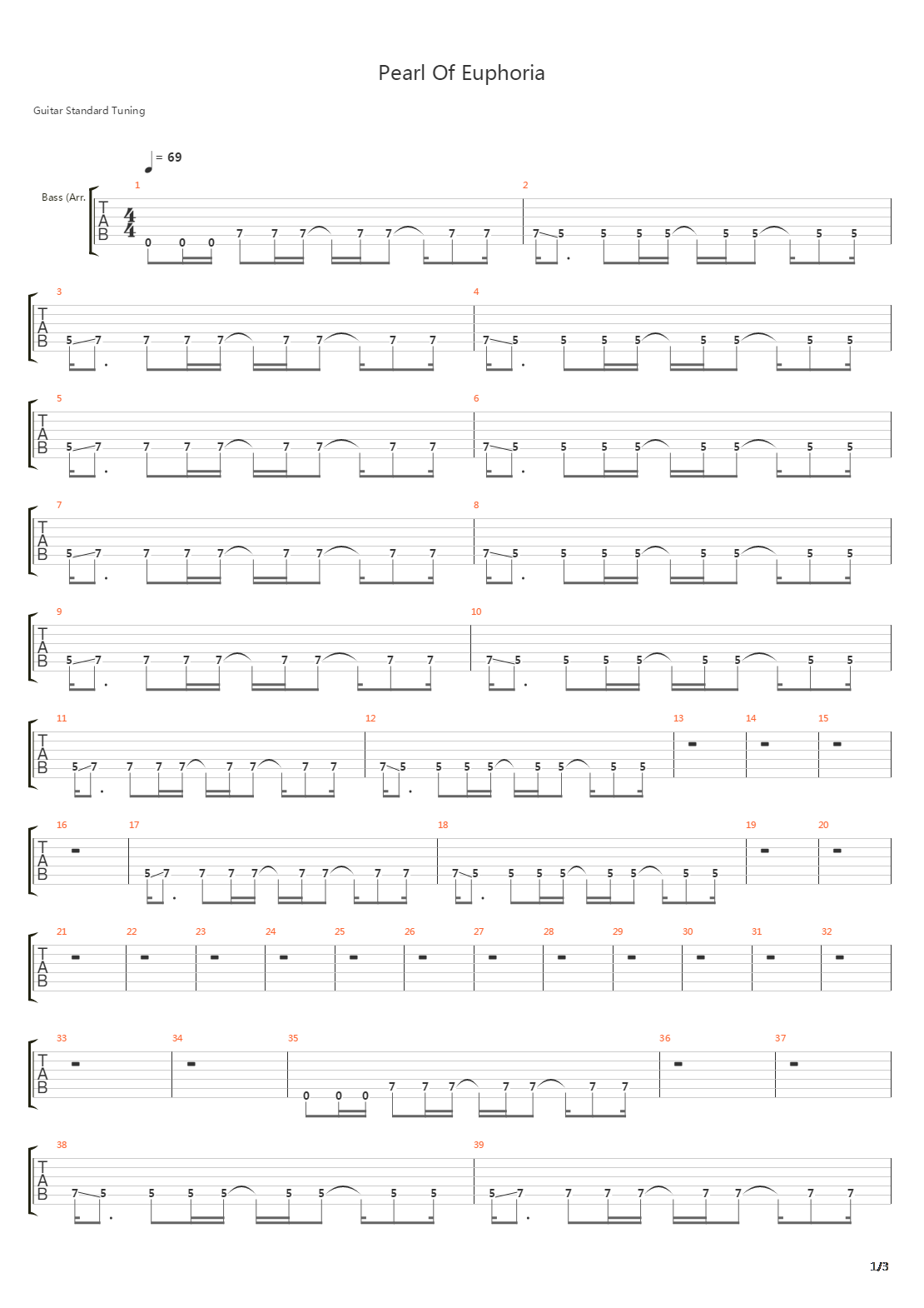 Pearl Of Euphoria吉他谱