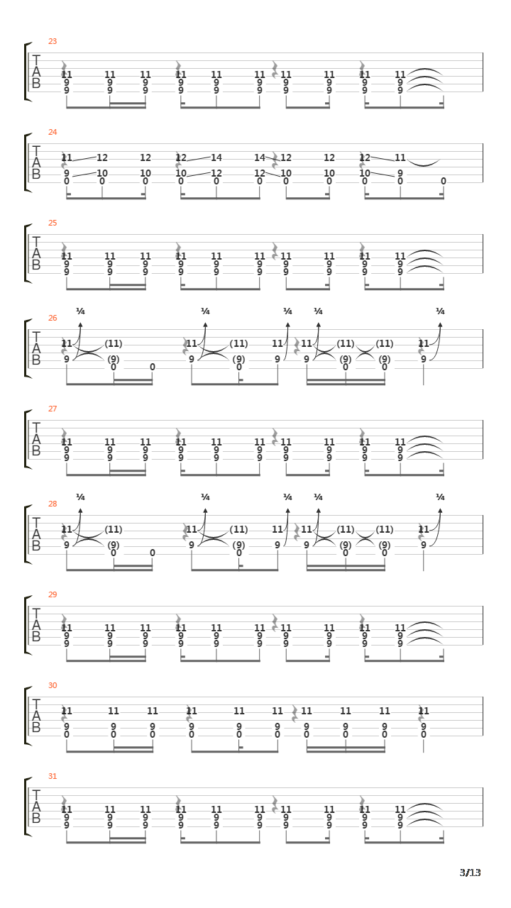 Be Quiet And Drive (Far Away)吉他谱