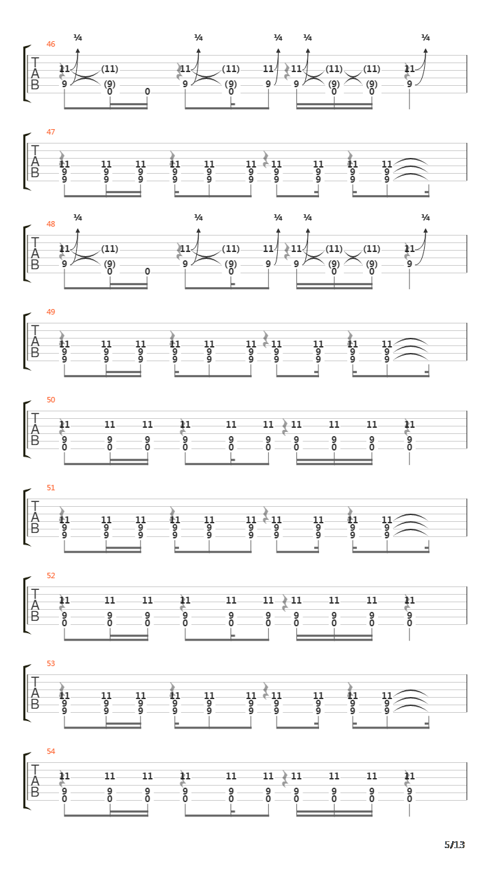 Be Quiet And Drive (Far Away)吉他谱