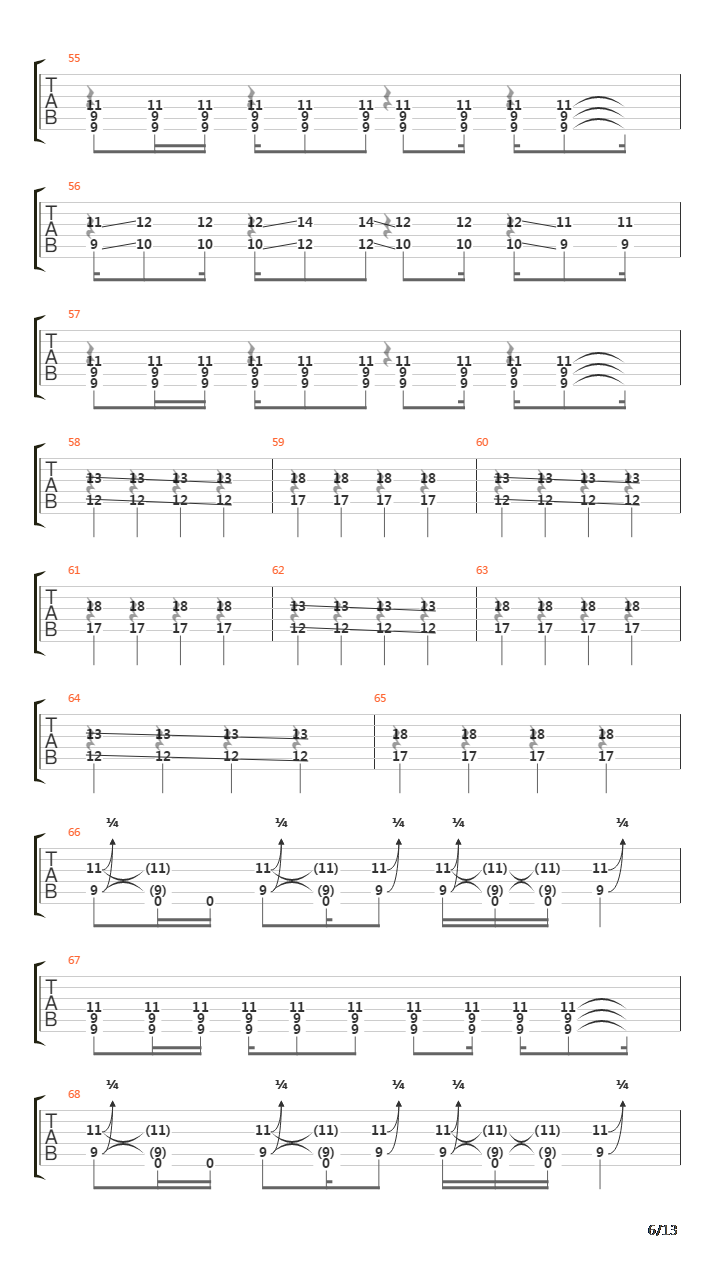 Be Quiet And Drive (Far Away)吉他谱