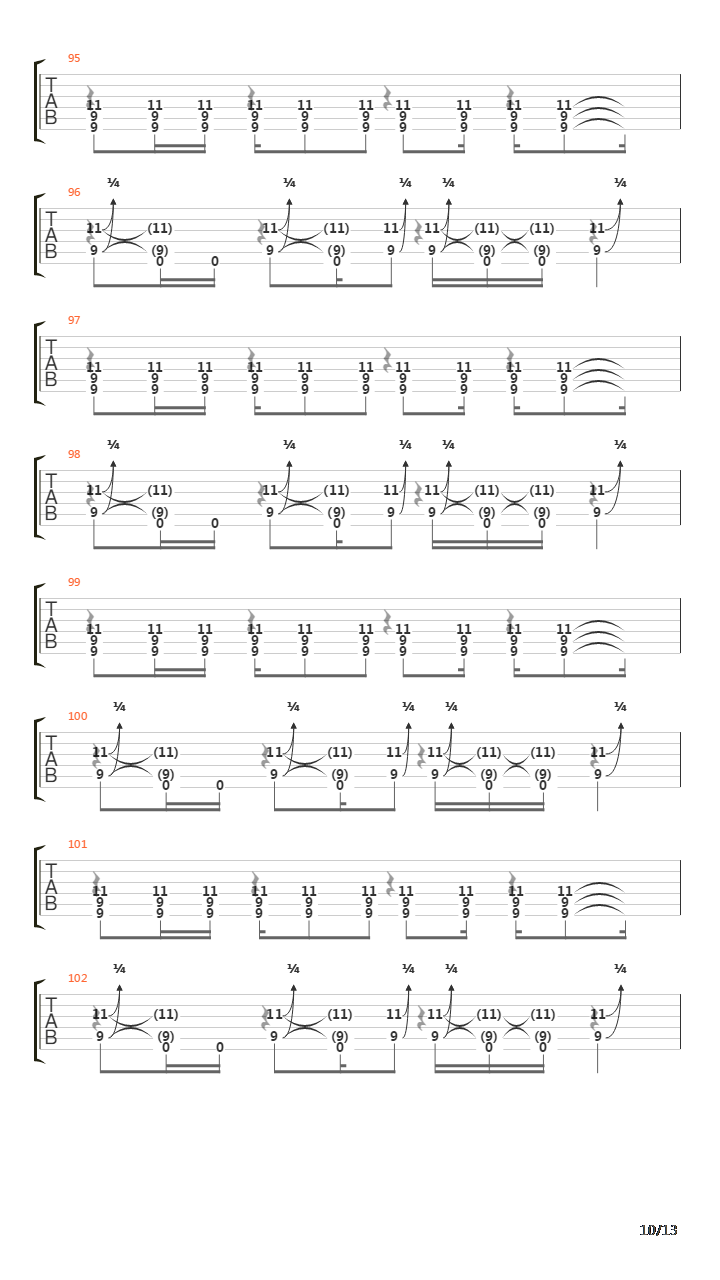 Be Quiet And Drive (Far Away)吉他谱