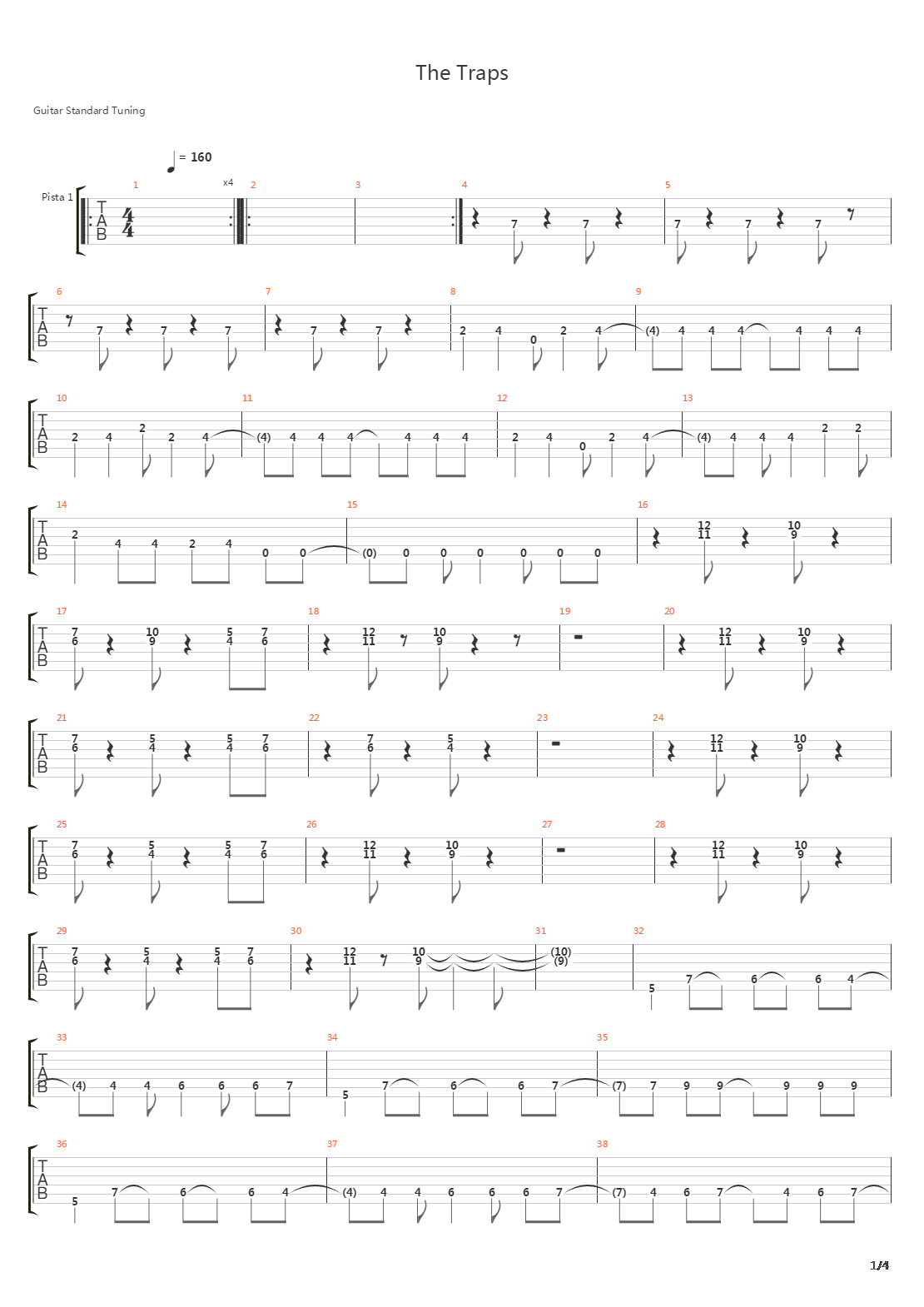 The Traps吉他谱