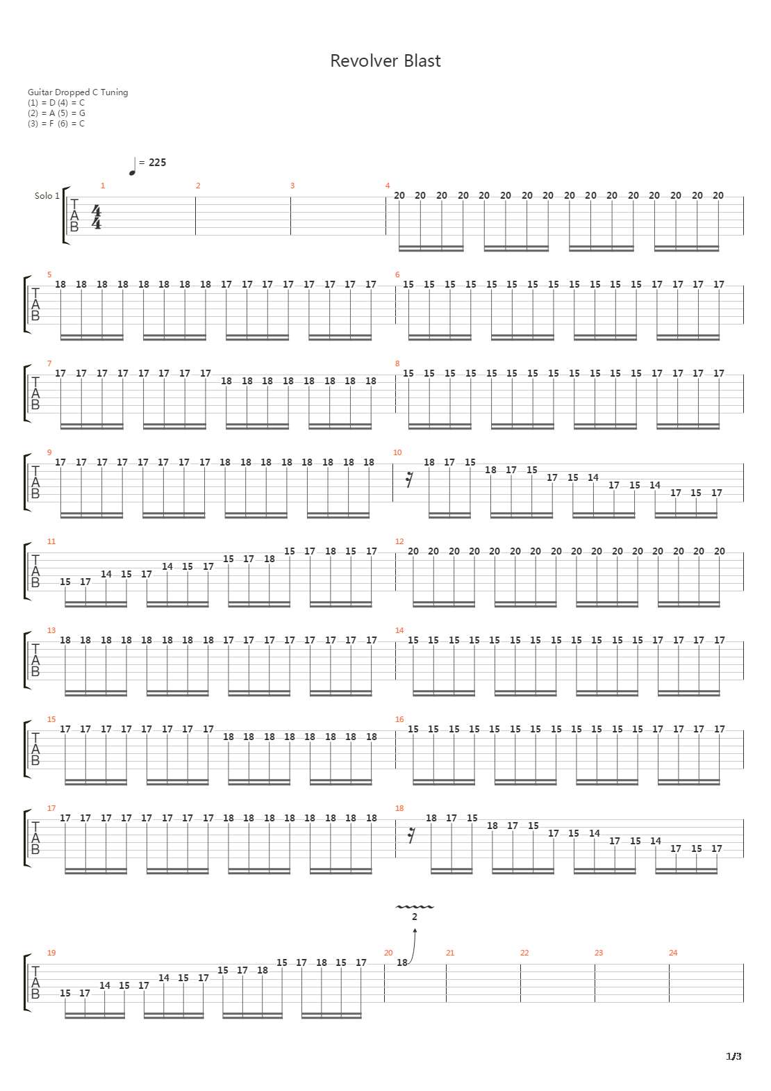 Revolver Blast吉他谱