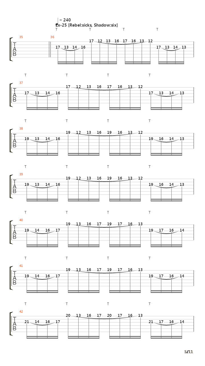 Vandalicks V1吉他谱