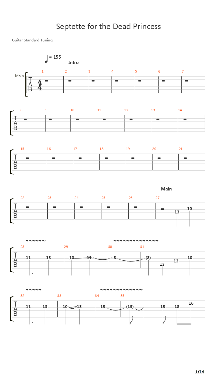 Ascending Into Naught吉他谱